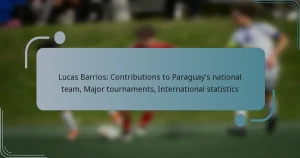 Lucas Barrios: Contributions to Paraguay’s national team, Major tournaments, International statistics